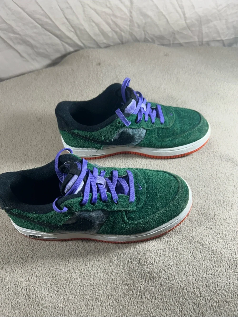 Nike Air Force 1 LV8 NN GS Shoes Youth 2.5Y Green Purple Orange DQ7588-300